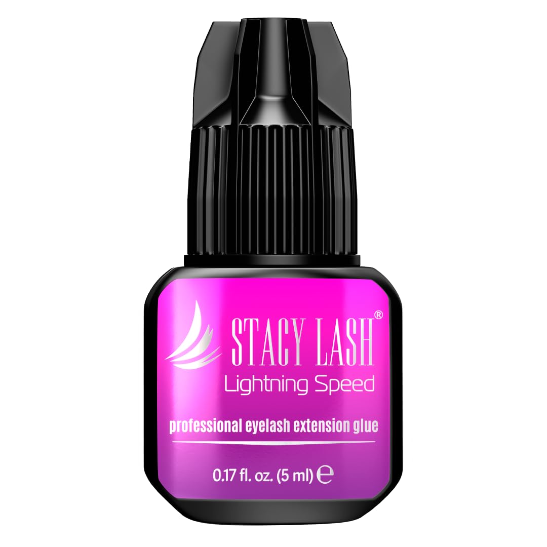 STACY LASH Lightning Speed Eyelash Extension Glue 5ml front view