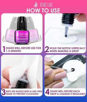 STACY LASH Lightning Speed Eyelash Extension Glue texture
