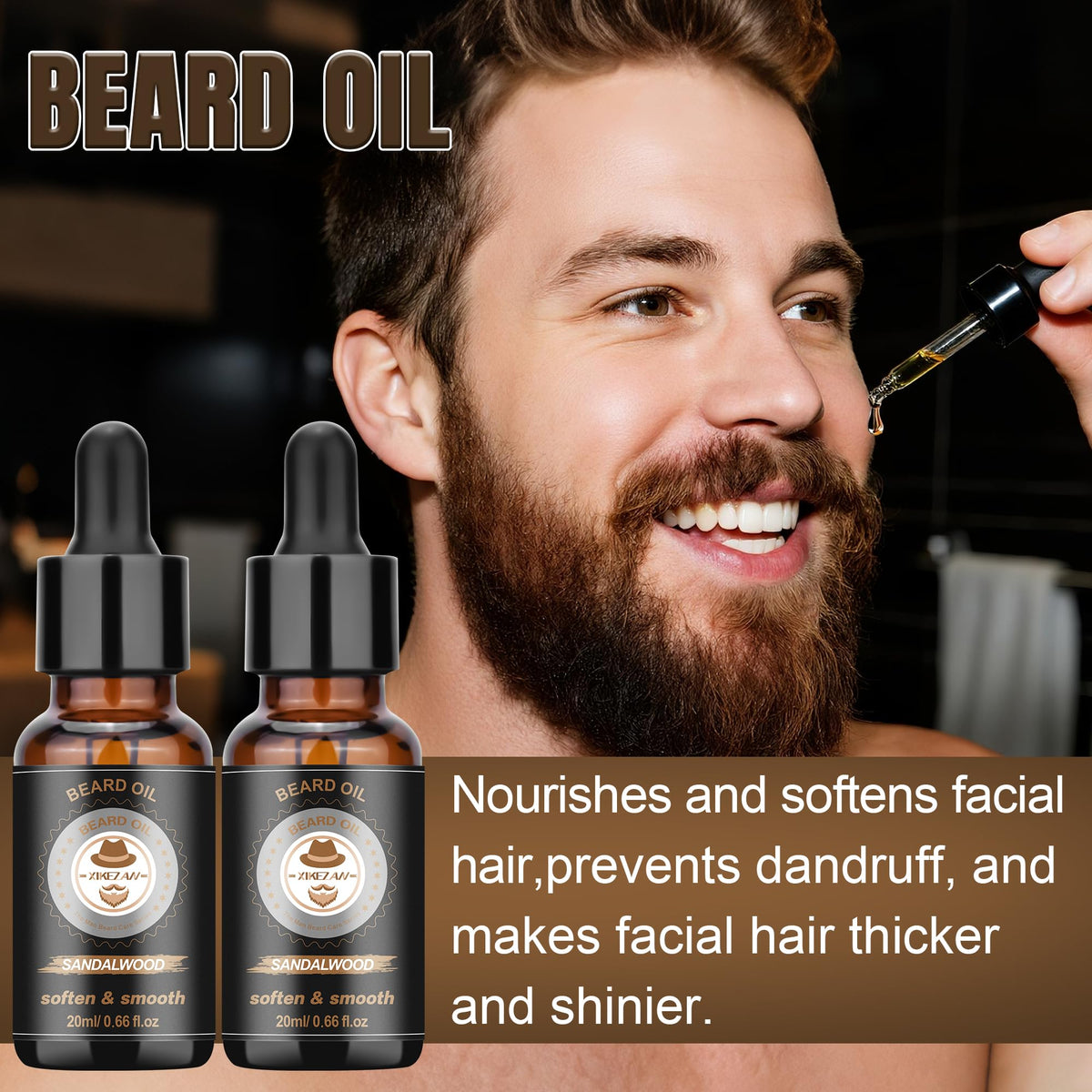 Stainless steel scissors in XIKEZAN Beard Kit