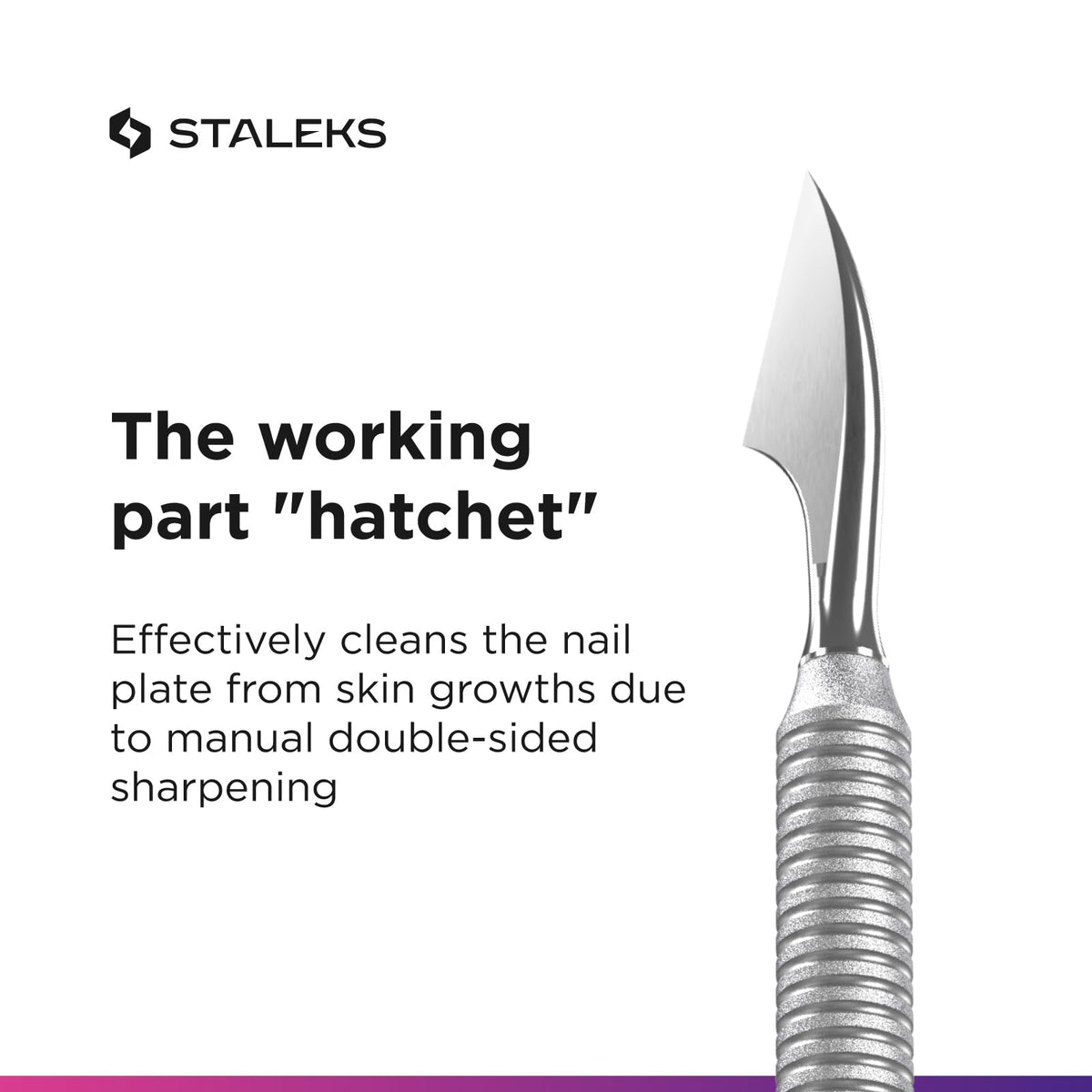 STALEKS PRO Cuticle Pusher Smart 50 Type 2 cleaner end