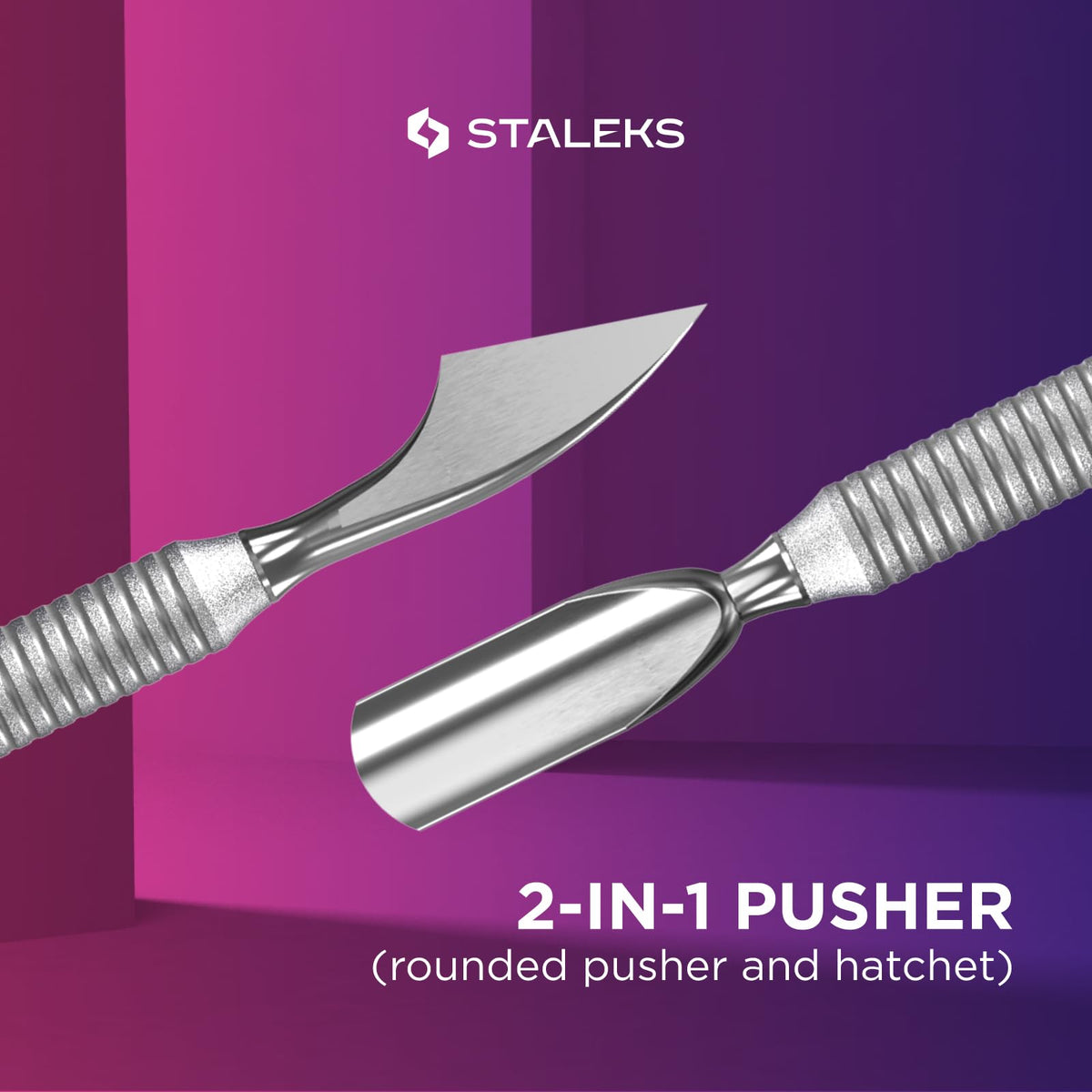 STALEKS PRO Cuticle Pusher Smart 50 Type 2 stainless steel material