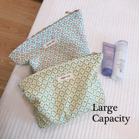 STARDW floral makeup bag side view showing design