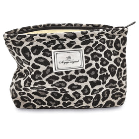 STARDW Leopard Makeup Bag front view with unique pattern
