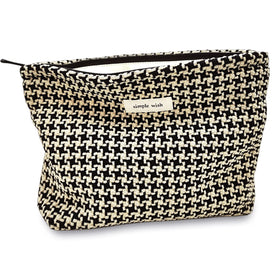 STARDW Travel Makeup Bag Organizer front view with unique patterns