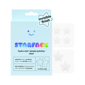 Starface Hydro-Star Clear Hydrocolloid Pimple Patch front view with star design