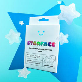 Starface Hydro-Star Clear Hydrocolloid Pimple Patch on clean skin