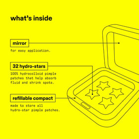 Starface Hydro-Star Compact with 32 pimple patches displayed