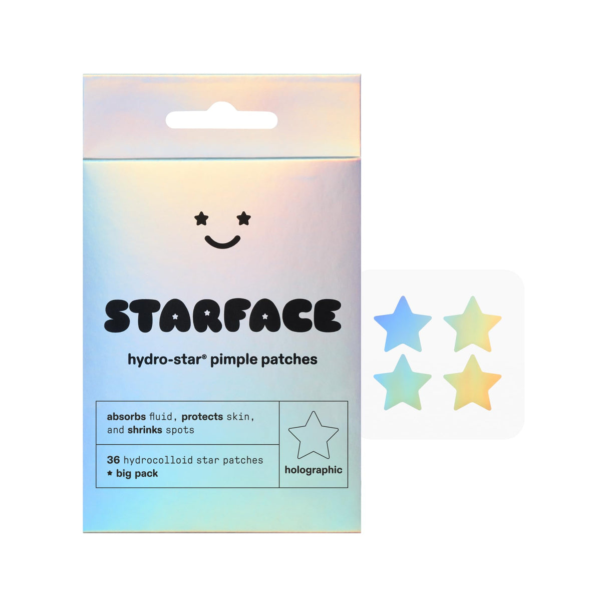 Starface Hydro-Star holographic pimple patch front view