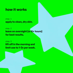 Starface Hydro-Star Patch in use overnight