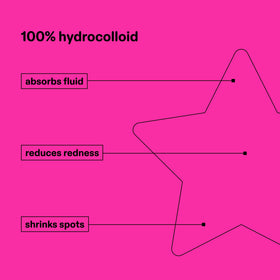 Starface Hydro-Star pimple patch applied on skin