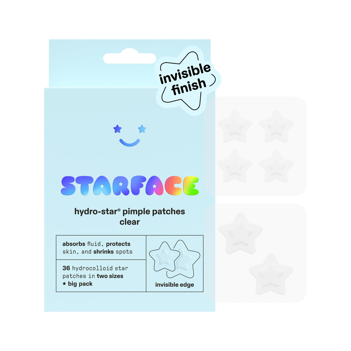 Starface Hydro-Star pimple patch front view with star shape
