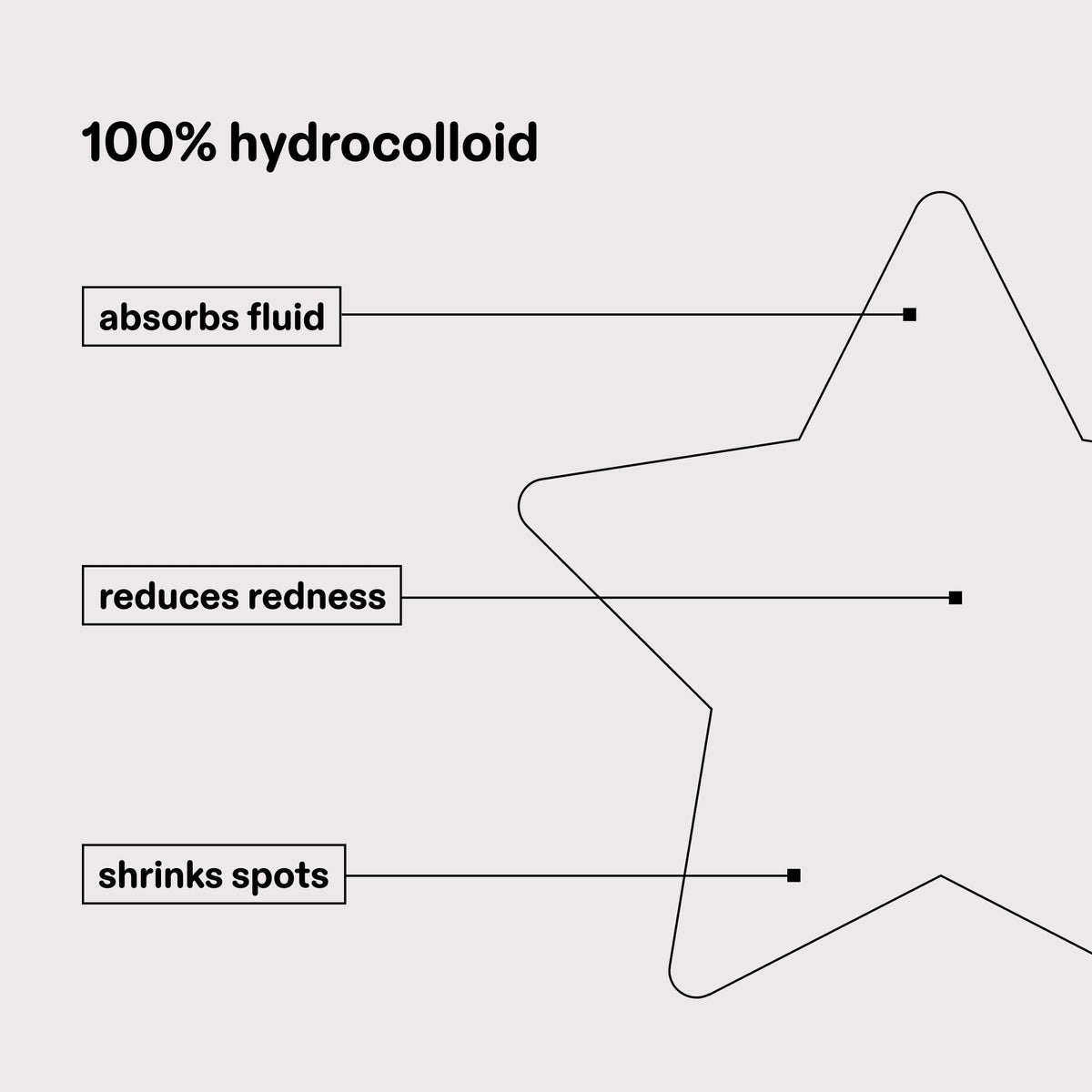 Starface Hydro-Star pimple patch in Pebble colour