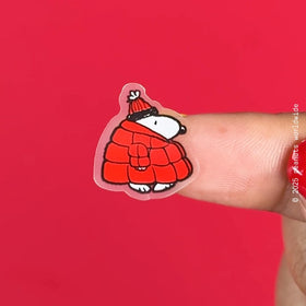 Starface Hydro-Star Snoopy Pimple Patch in use on skin