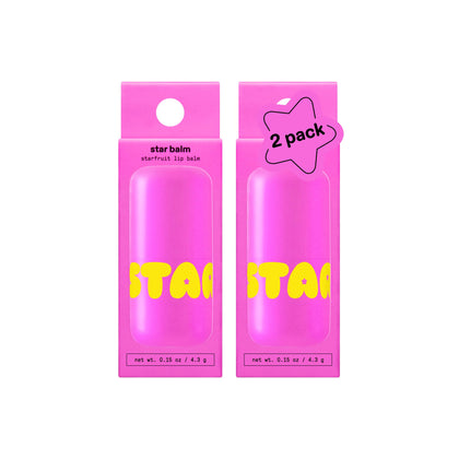 Starface Star Balm® 2-Pack in Starfruit flavour with packaging