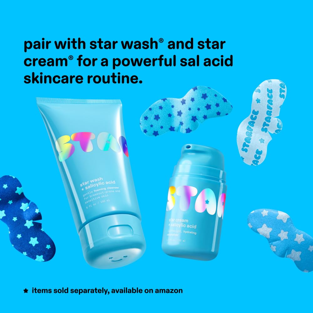 Starface Star Strips displayed with skincare products