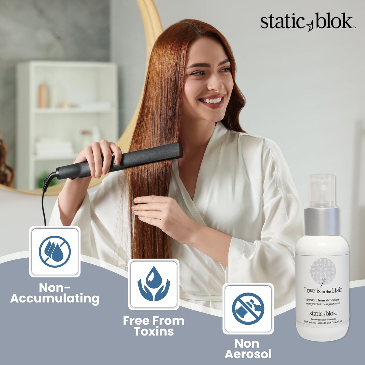 Static Blok Anti-Static Spray 2oz with wig