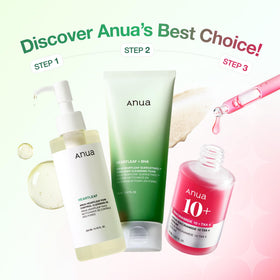Step 1: ANUA Deep Cleansing Oil bottle with pump
