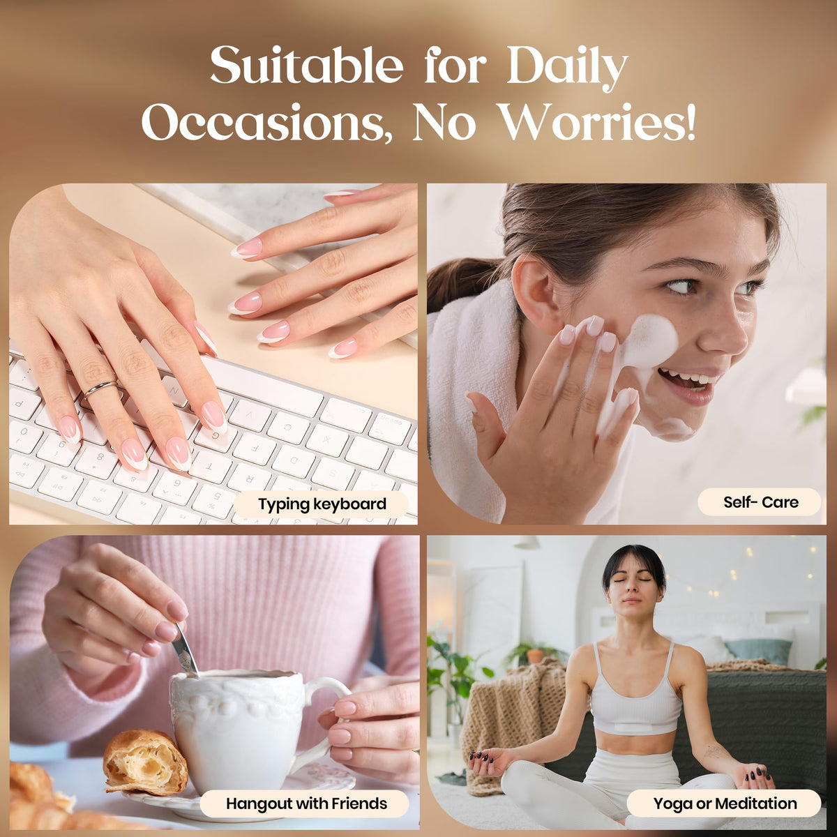 Step-by-step application guide for beetles press-on nails