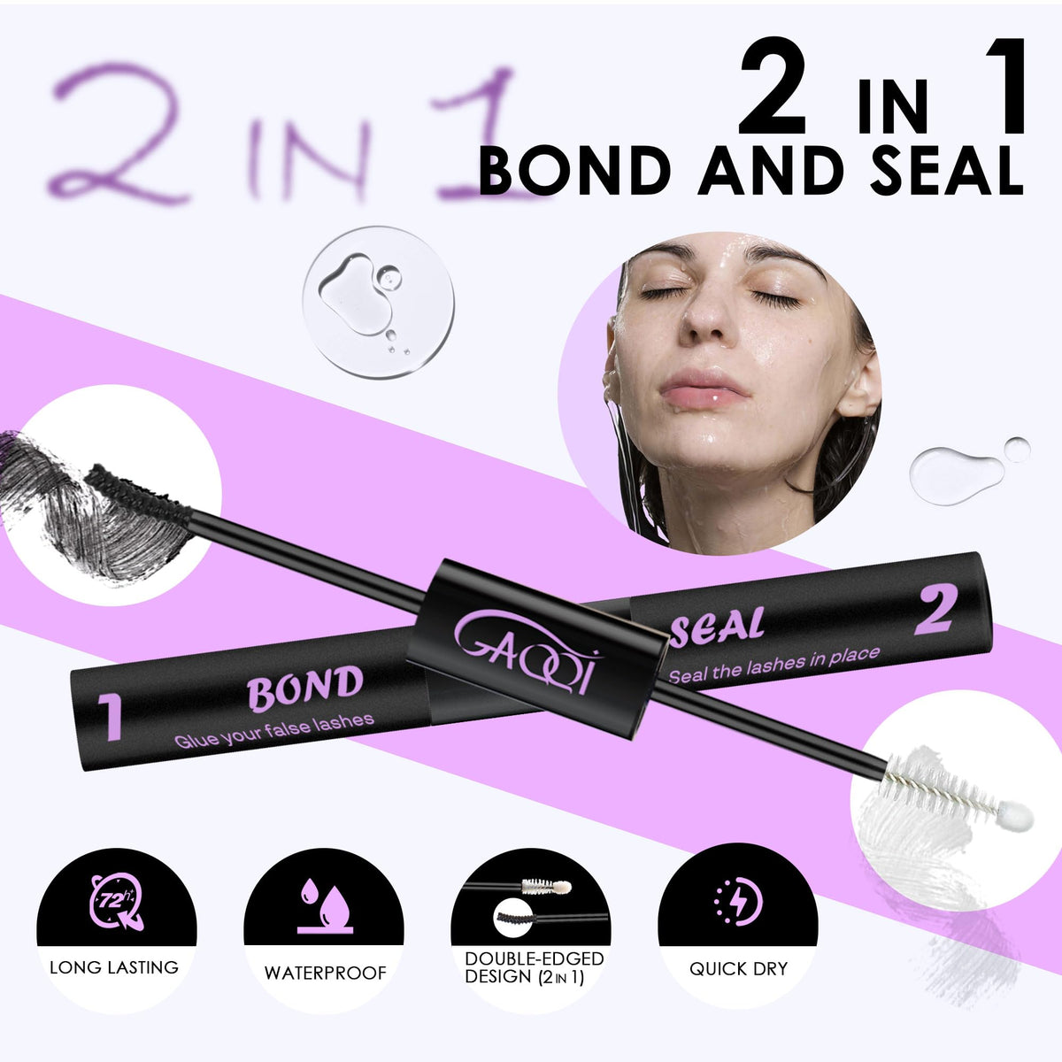 Step-by-step application guide for GAQQI lash kit