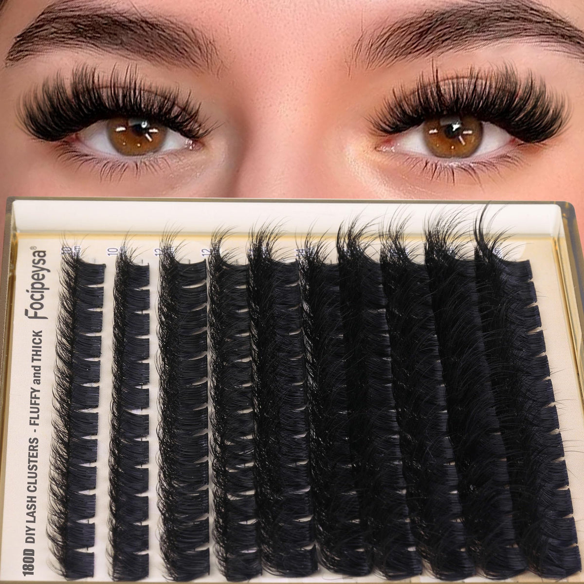 Step-by-step guide for using the lash extension kit