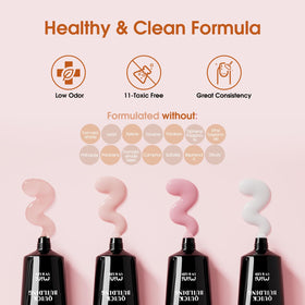 Step-by-step instructions for ROSALIND nail gel application