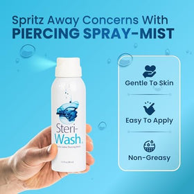 STERI - WASH Aftercare Piercing Spray 3 oz packaging