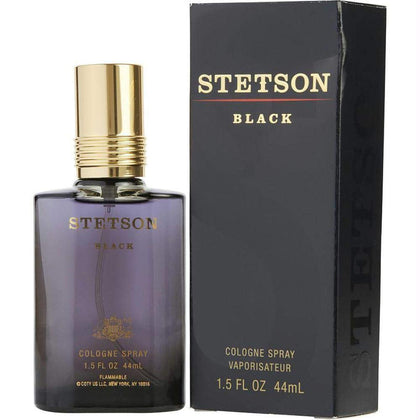 Stetson Black Cologne 1.5 Fl Oz front view with dark packaging