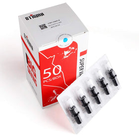 STIGMA Bugpin tattoo needle cartridges with rubber band loading