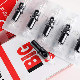 STIGMA tattoo needle cartridges arranged for easy access