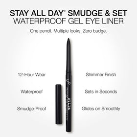 stila eyeliner applied on a model's eye