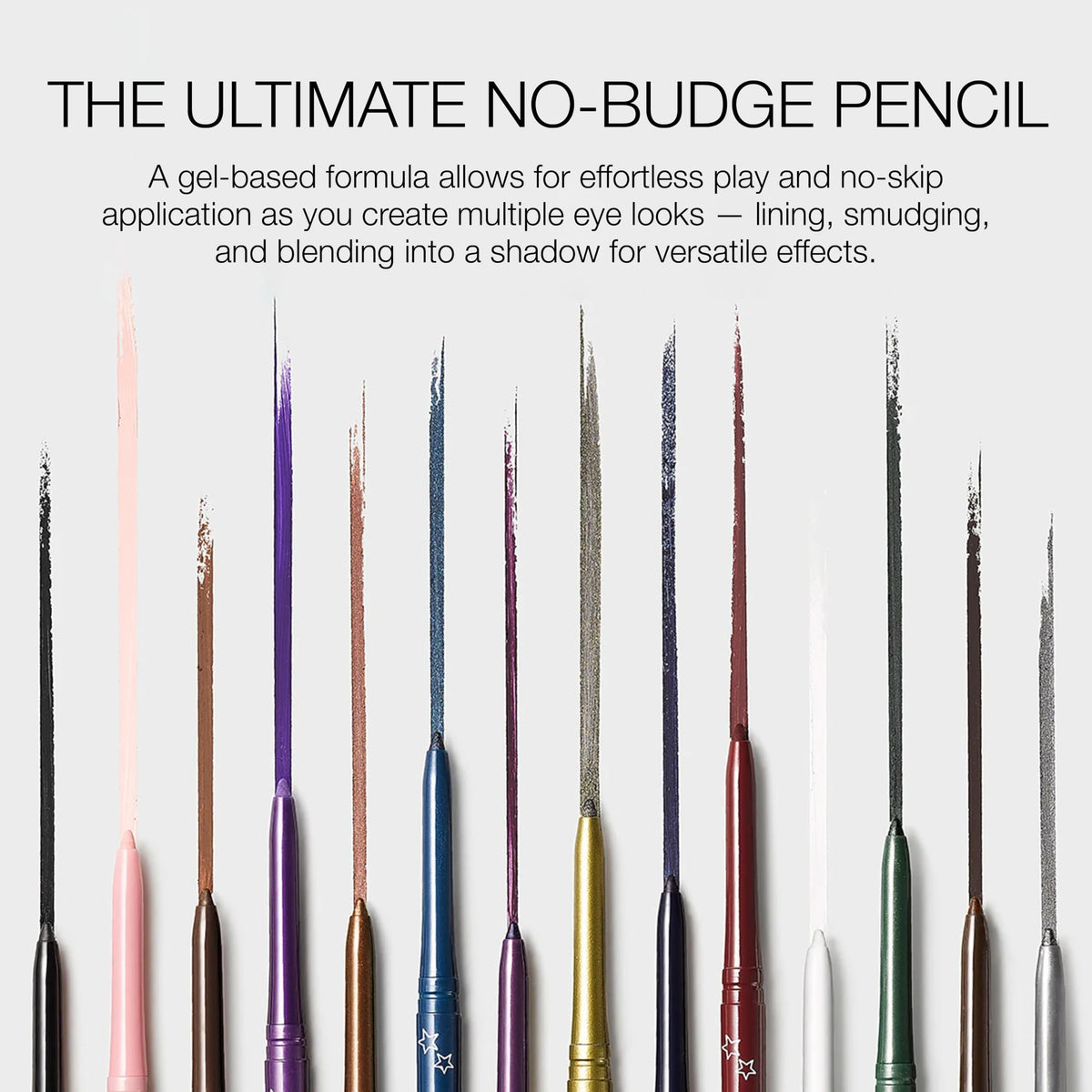 stila eyeliner in hand with makeup brush