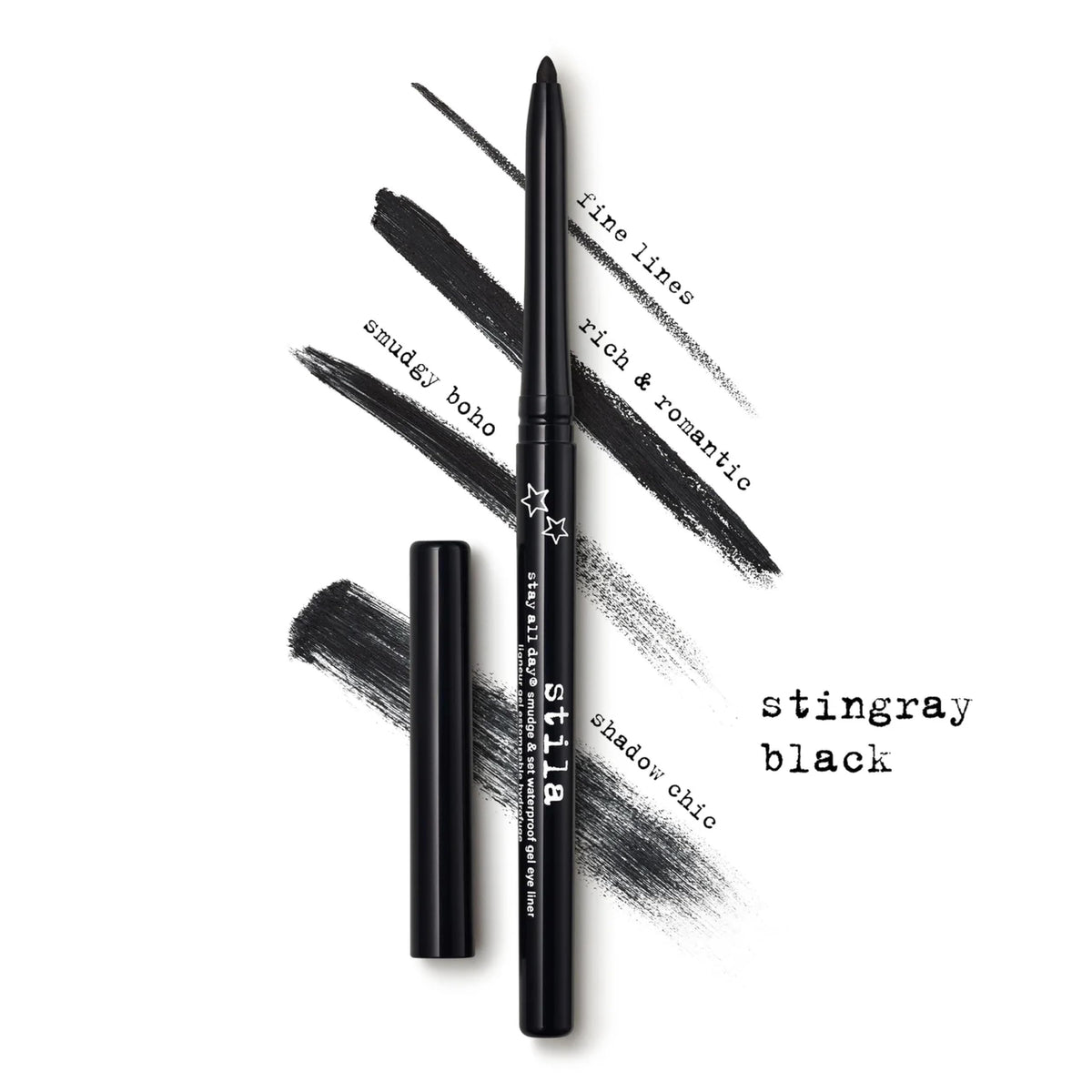 stila eyeliner packaging with product details