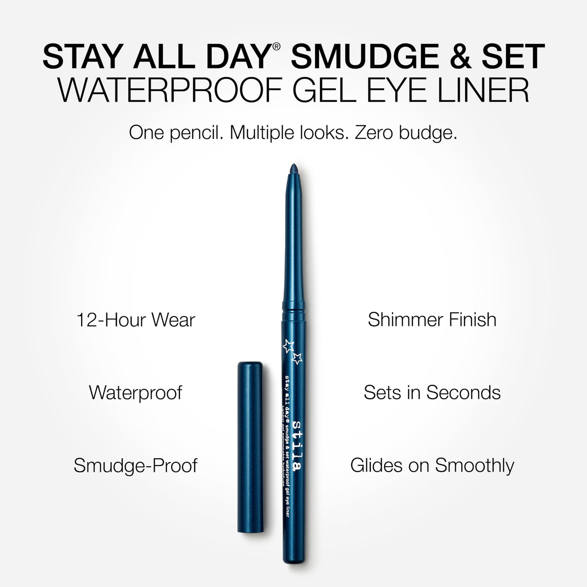 stila Gel Eyeliner Electric Lapis swatch on skin