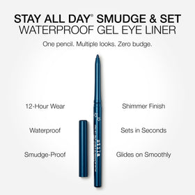 stila Gel Eyeliner Electric Lapis swatch on skin