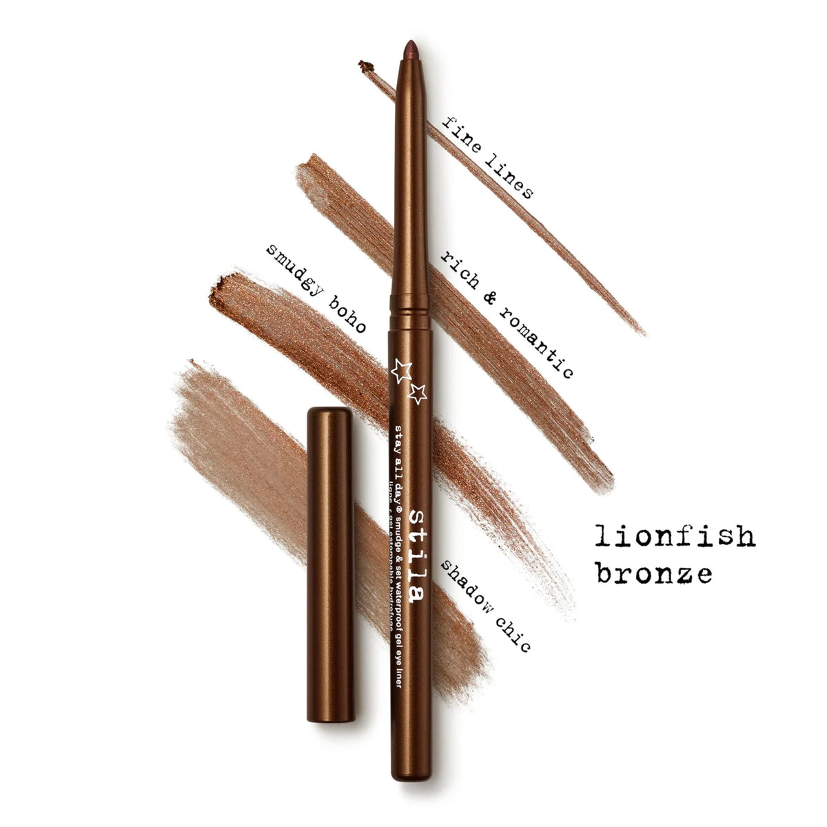 stila Gel Eyeliner in packaging with clear label