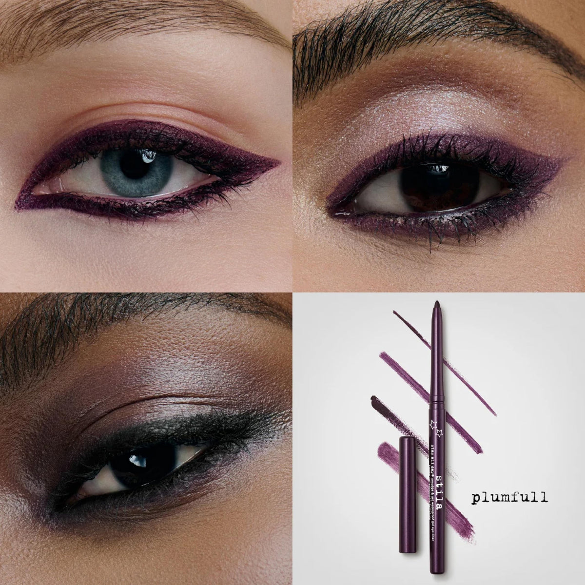 stila Gel Eyeliner Plumfull with smooth application tip