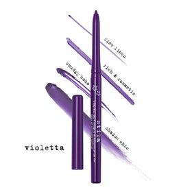 stila Gel Eyeliner Violetta swatch on skin