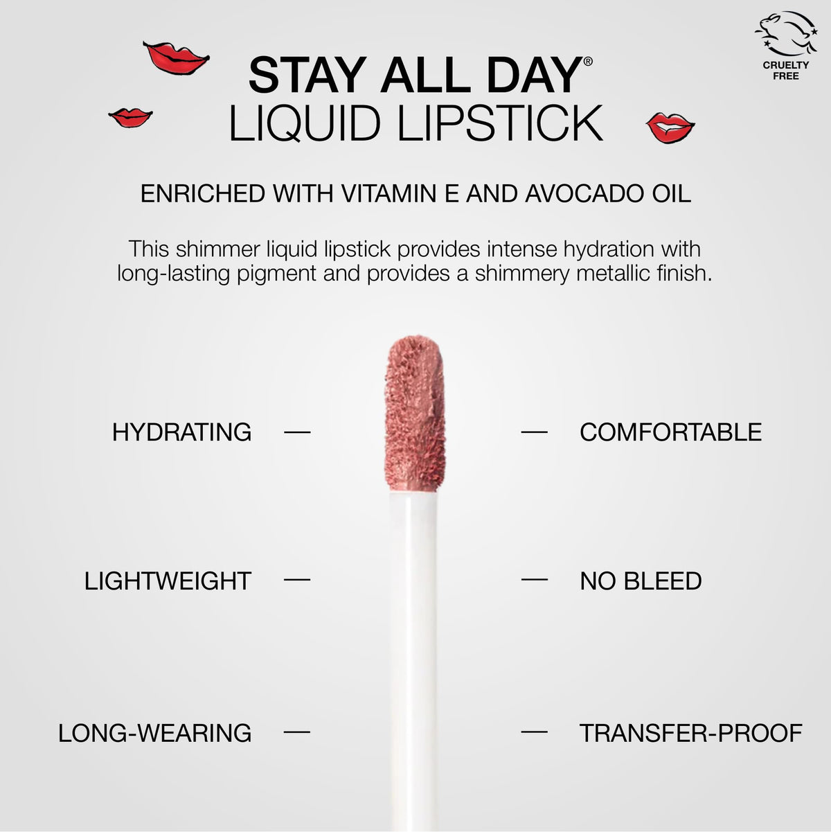stila Stay All Day Liquid Lipstick Miele Shimmer with packaging