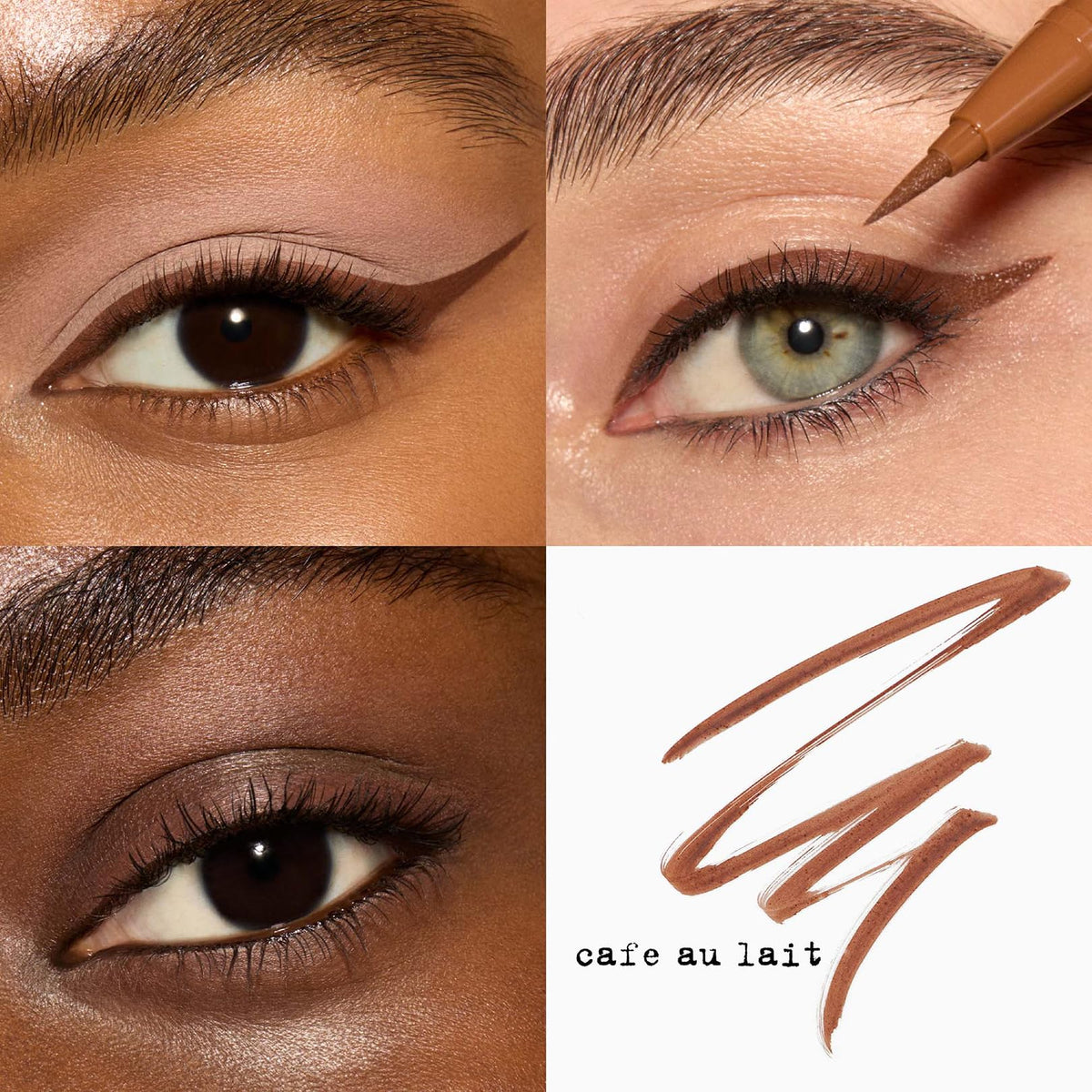 stila Stay All Day Waterproof Liquid Eye Liner Café au Lait side view
