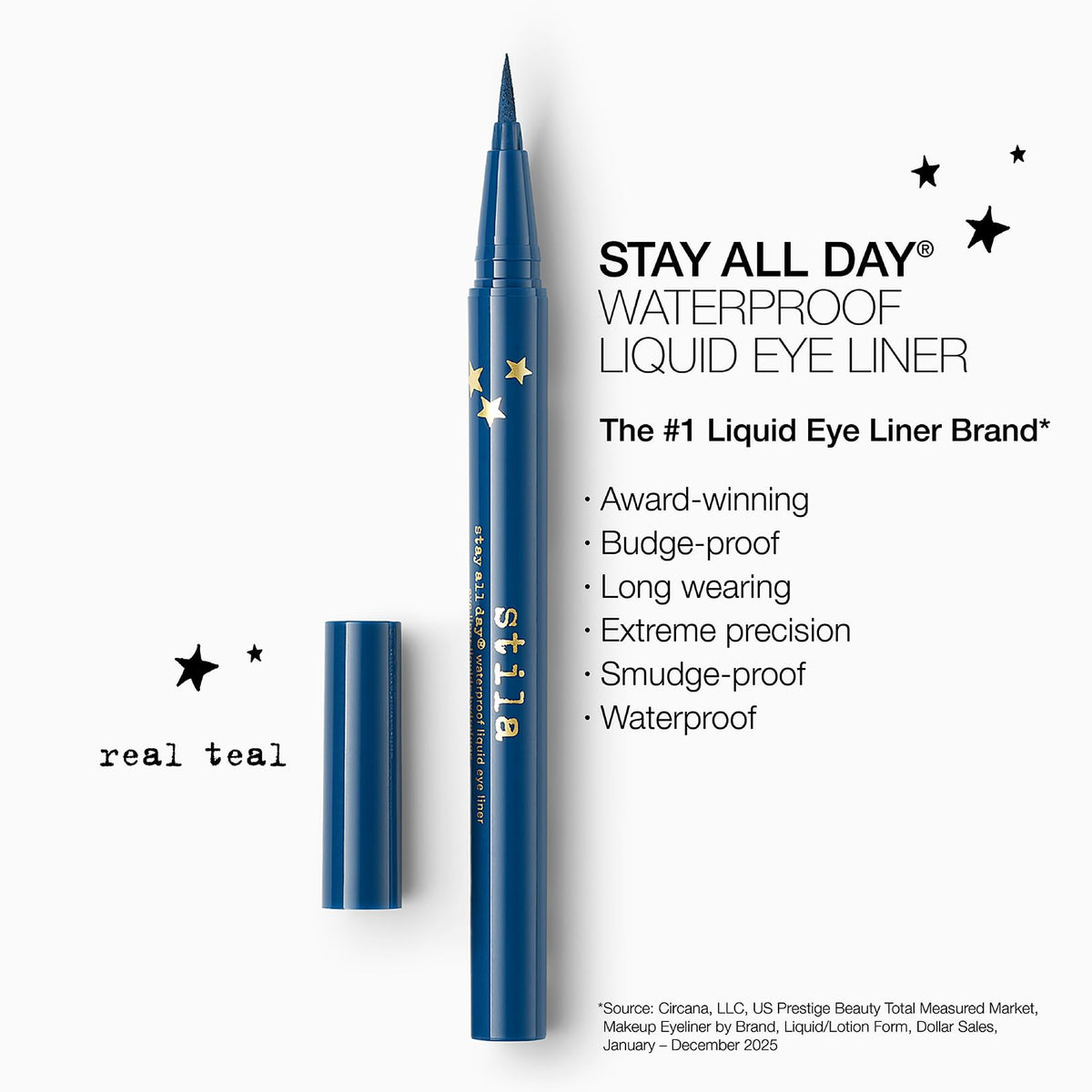 stila Stay All Day Waterproof Liquid Eye Liner Real Teal packaging