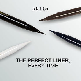 stila Waterproof Liquid Eyeliner Stay All Day swatch on skin