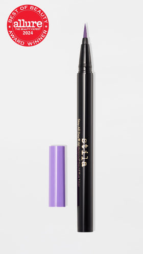 stila Waterproof Liquid Eyeliner Violet Haze applicator close-up