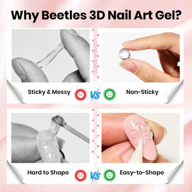 Stiletto dual form included in beetles Gel Nail Art Kit