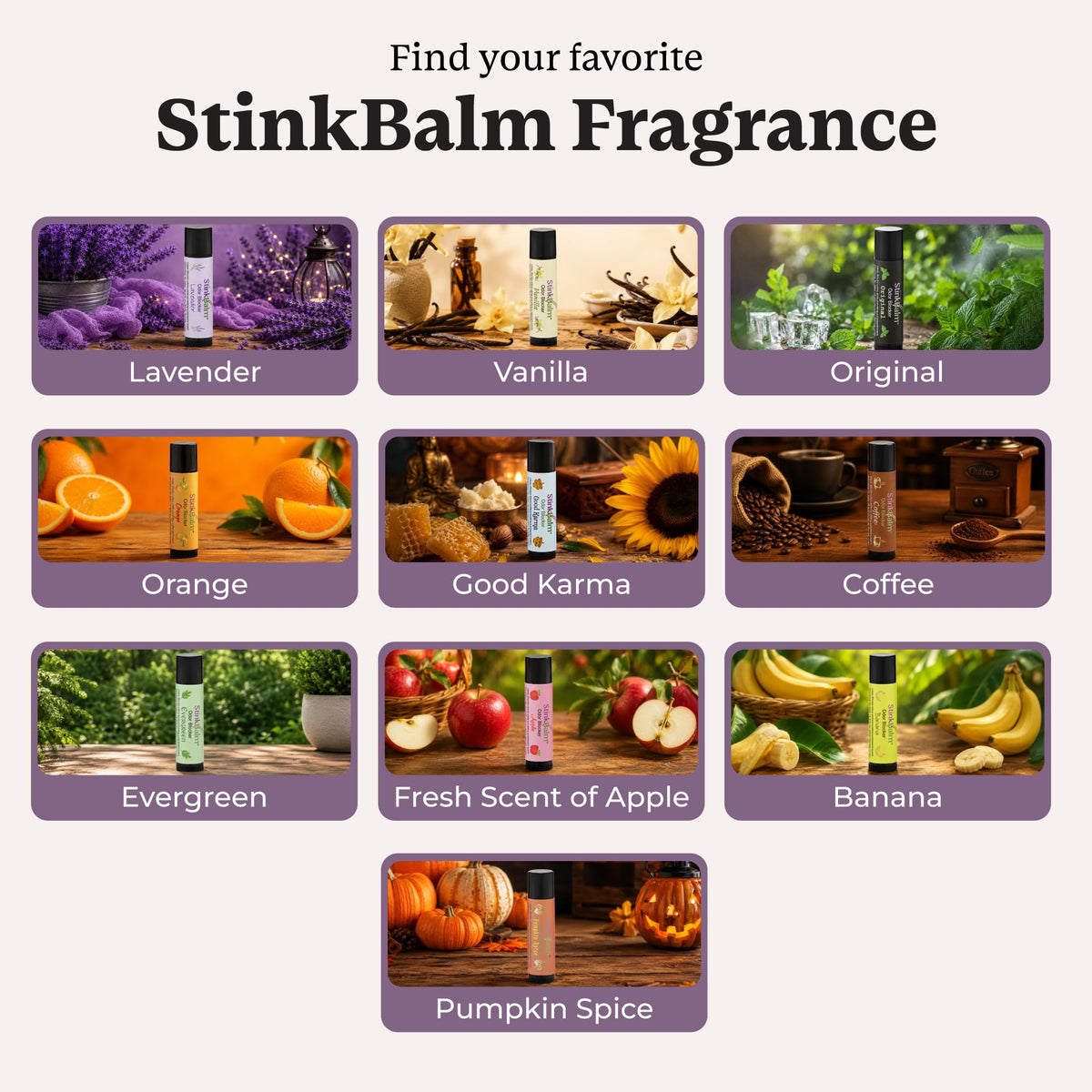 StinkBalm Lavender Under-Nose Balm lifestyle scene