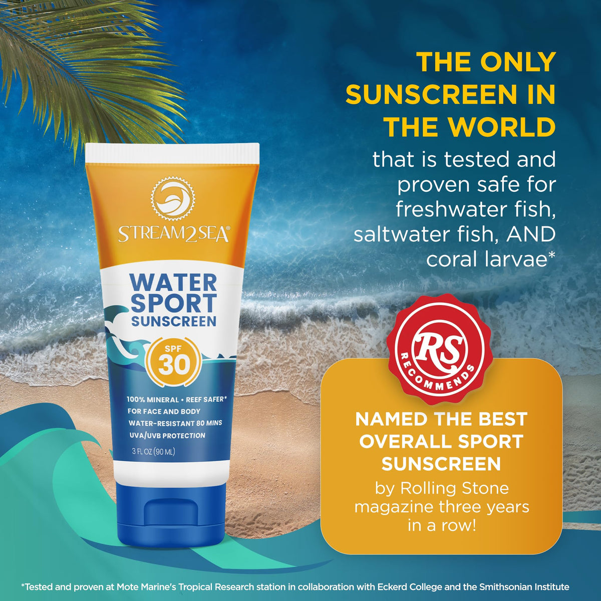 STREAM 2 SEA SPF 30 Biodegradable Mineral Sunscreen packaging