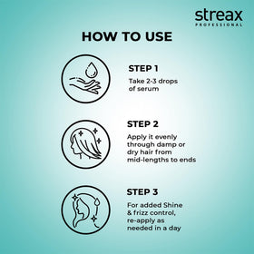 Streax Professional Vitariche Gloss Hair Serum 115 ml lifestyle scene