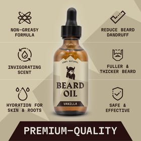 Striking Viking Beard Oil 2 Fl Oz bottle close-up