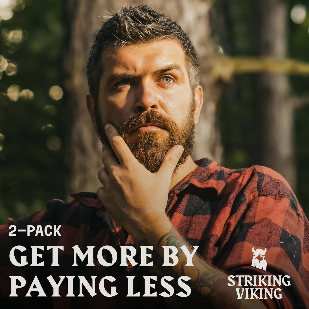 Striking Viking Beard Oil 2-pack Vanilla packaging