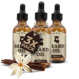 Striking Viking Vanilla Beard Oil 3-pack front view