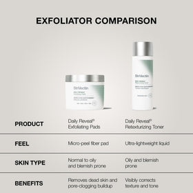 StriVectin Daily Reveal Exfoliating Face Pads with a skincare routine